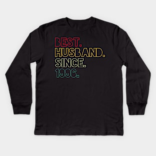 Best Husband Since 1996 - 26th wedding anniversary gift for him Kids Long Sleeve T-Shirt